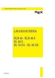 Manuale Rex RLB44X Lavatrice