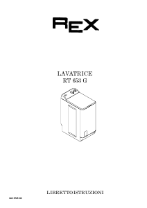 Manuale Rex RT653G Lavatrice