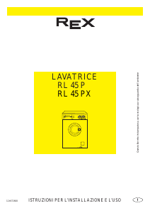 Manuale Rex RL45PX Lavatrice