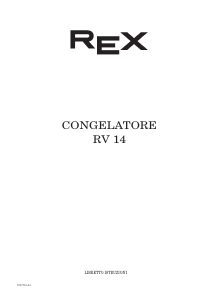 Manuale Rex RV14 Congelatore