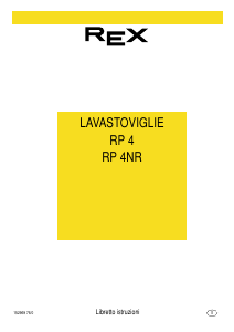 Manuale Rex RP4NR Lavastoviglie