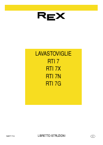 Manuale Rex RTI7X Lavastoviglie