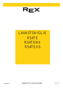 Manuale Rex RS4TENX Lavastoviglie