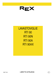 Manuale Rex RTI90N Lavastoviglie