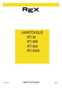 Manuale Rex RTI90AX Lavastoviglie