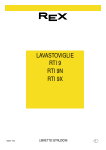 Manuale Rex RTI9X Lavastoviglie