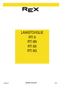 Manuale Rex RTI8G Lavastoviglie