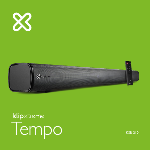 Manual de uso Klip Xtreme KSB-210 Tempo Altavoz