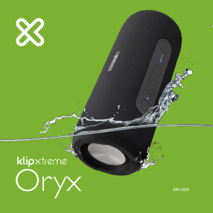 Manual de uso Klip Xtreme KBS-600 Oryx Altavoz