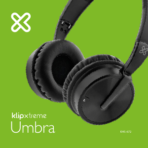Manual Klip Xtreme KHS-672BK Umbra Headphone