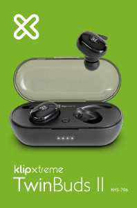 Manual Klip Xtreme KHS-706BK Twinbuds II Headphone