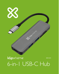 Manual Klip Xtreme KCR-501 USB Hub