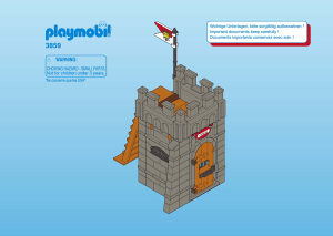 Manual Playmobil set 3859 Pirates Prison tower
