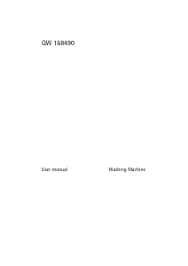 Manual Husqvarna-Electrolux QW168490 Washing Machine