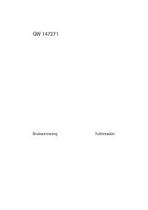 Bruksanvisning Husqvarna-Electrolux QW147271 Tvättmaskin