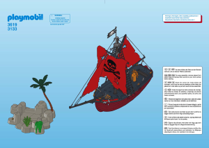 Mode d’emploi Playmobil set 3619 Pirates Bateau pirate