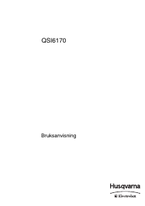 Bruksanvisning Husqvarna-Electrolux QSI6170X Spis