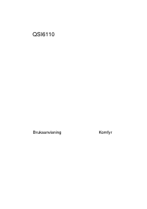 Bruksanvisning Husqvarna-Electrolux QSI6110W Komfyr