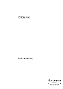 Bruksanvisning Husqvarna-Electrolux QSG6100W Spis