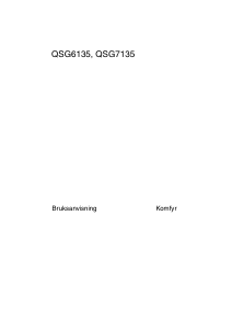 Bruksanvisning Husqvarna-Electrolux QSG6135X Komfyr