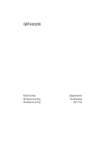 Käyttöohje Husqvarna-Electrolux QRT4202W Jääkaappipakastin