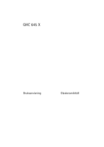 Bruksanvisning Husqvarna-Electrolux QHC645X Häll