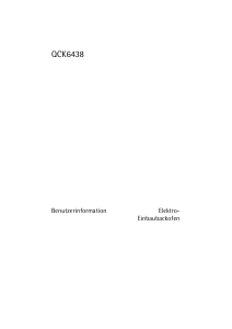 Bedienungsanleitung Husqvarna-Electrolux QCK6438K Backofen