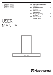 Manual Husqvarna-Electrolux QFC60400X Cooker Hood