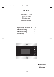 Käyttöohje Husqvarna-Electrolux QN4041X Mikroaaltouuni