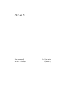 Bruksanvisning Husqvarna-Electrolux QR242PI Kylskåp