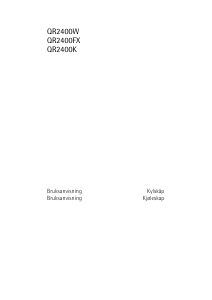 Bruksanvisning Husqvarna-Electrolux QR2400K Kjøleskap