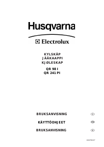 Bruksanvisning Husqvarna-Electrolux QR98I Kylskåp