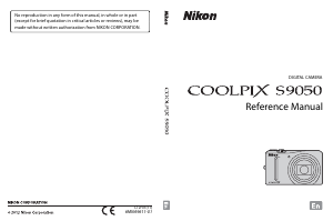 Manual Nikon Coolpix S9050 Digital Camera