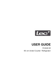 Handleiding Lec R6026W Koelkast