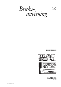 Bruksanvisning Husqvarna QB6310A Diskmaskin