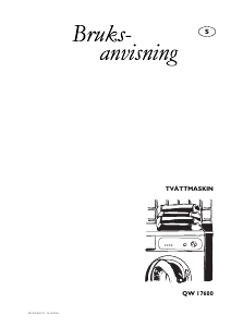 Bruksanvisning Husqvarna QW17600 Tvättmaskin