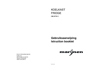 Handleiding Marijnen CM 2775 C Koelkast