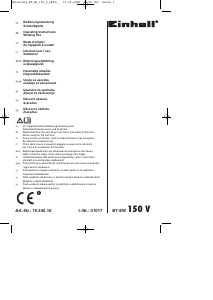 Manuale Einhell BT-EW 150 V Saldatrice