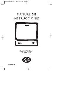 Manual de uso Lux CDW200 Lavavajillas