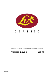 Handleiding Lux WT 75 Classic Wasdroger