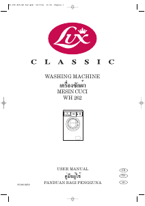 Manual Lux WH262 Classic Washing Machine