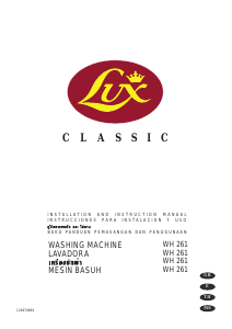 Manual Lux WH261 Classic Washing Machine