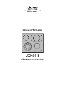 Bedienungsanleitung Juno-Electrolux JCK641I Kochfeld