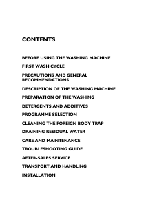 Manual Ignis MIA 8500 Washing Machine