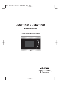 Manual Juno-Electrolux JMV1051A Microwave