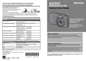 Handleiding Ricoh GX200 VF Kit Digitale camera