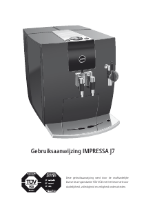 Handleiding Jura IMPRESSA J7 Koffiezetapparaat