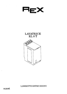 Manuale Rex RL8T Lavatrice