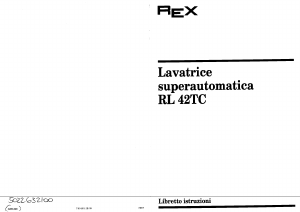 Manuale Rex RL42TC Lavatrice