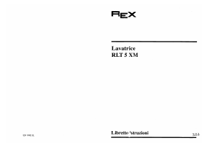 Manuale Rex RLT5XM1 Lavatrice